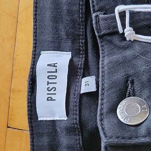 Pistola Midnight Black High Rise Skinny Stretch Jeans Indie Grunge NWT Sz 31 - Picture 6 of 9